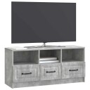  TV skap med skuff Betonggrå 102 x 34,5 x 47 cm Konstruert tre