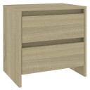 vidaXL Nattbord sonoma eik 45x34,5x44,5 cm sponplate