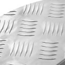  Sjekkplater 10 pcs sølv 60 x 18 cm Aluminium