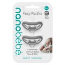 Nanobébé Flexy Pacifier Grey 3m+ 2pcs