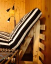 Roots Sovesofa 90x200 cm Sort / Hvit
