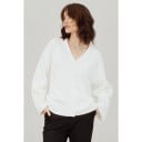 Suzan Cardigan Snow White S Boxy organic cotton cardigan