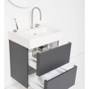 Kartell Laufen servant, 60x46 cm, høyre, matt hvit