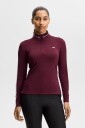 J.Lindeberg Hertta Long Sleeve Polo Golfgenser dame Winetasting Medium