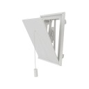 Flexit KLAFFVENTIL HVIT PLAST 6X6 - 49006