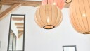 Made By Hand Strikk-Hvit Oval Taklampe Soloppgang Ø57