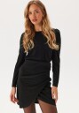 ONLY Onlrich L/S Glitter Dress Jrs Black XS