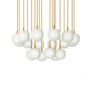 Muuto Rime Pendant Cluster   Ø12   18   White / Orange