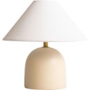 Flora Bordlampe 25 cm Creme