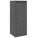 vidaXL Veggskap gr? 30x30x80 cm heltre furu