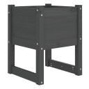 vidaXL Plantekasse grå 40x40x52,5 cm heltre furu