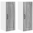  Kjøkkenskap 2 pcs Grå Sonoma 30 x 31 x 80 cm Konstruert tre