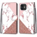 Trolsk Lommebokdeksel Marmor Rosa (iPhone 12/12 Pro)