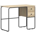 vidaXL Skrivebord med lagring Sonoma eik 100 x 50 x 75 cm