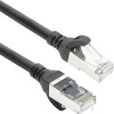 ACT Nettverkskabel Cat6A S/FTP TPE RJ45 Ultrafleksibel 0.5 m Svart