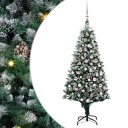  Kunstig juletre med 300 LED grønn 180 cm PVC og Stål og Plast