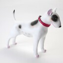 Halsbånd hund  Polstret Hundehalsband  Rød/Svart