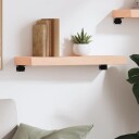 vidaXL Vegghylle 60x20x6 cm ubehandlet heltre eik