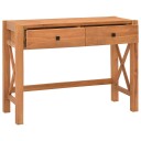  Skrivebord med 2 skuffer 100x40x75 cm teak