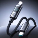 Joyroom 100W USB-C Kabel med Digital Skjerm 1,2 m Svart