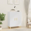 vidaXL Skjenk hvit 70x34x90 cm konstruert tre