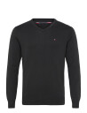 Tommy Hilfiger Essential Cotton V Neck Black XXL
