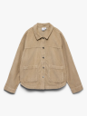 Vero Moda Jamie Long Sleeve Corduroy Shacket Beige S