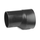 Geberit Peh 110x90 mm eksentrisk reduksjon for overvanns- og drensrør i svart plast