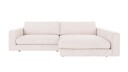 Rowico Home Duncan 3 seters sofa med sjeselong H Hvit Anna 1 258 x 150 x 78 cm Hvit