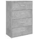  Skjenk betonggrå 60x31x84 cm konstruert tre 8721012494046