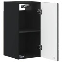 vidaXL Baderom veggskap DELFT Svart 30 x 31 x 59 cm Konstruert tre