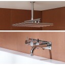 Vola Badekartermostat 5474R-051A Med Hånd- Og Takdusj Rustfritt