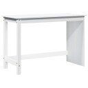 vidaXL Skrivebord Hvit 112 x 50 x 75 cm Massiv furu