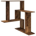 vidaXL Vegghylle Gammelt tre 67 x 67 x 87 cm Konstruert tre