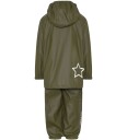 En Fant Rainwear Set Solid Green 92