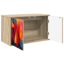 vidaXL Vegghengt TV skap HEESCH 69 x 33 x 40 cm Sonoma eik