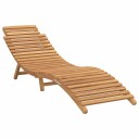 vidaXL Solstol Brun 184 x 55 x 59 cm Massivt Teaktre