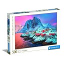 Clementoni Puslespill 500 Brikker Hamnoy Village