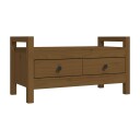 vidaXL Gangbenk honningbrun 80x40x43 cm heltre furu