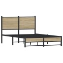  Sengeramme i metall uten madrass sonoma eik 120x200 cm 8721102954719