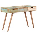 vidaXL Sminkebord med speil 112x45x76 cm gjenvunnet heltre