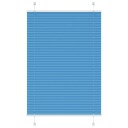  plisségardin blå 95x100 cm Stoff Bredde 94,4 Polyester