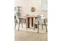 Sett med 2 spisestoler Ames - Beige, svart