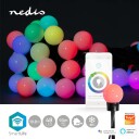 SmartLife Dekorativ LED | Party | Wi-Fi | RGB | 48 lysdioder | 10,8 m | Android  IOS | Pære diameter 30 mm