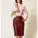 Twinset Dame Skjørt Rød L,