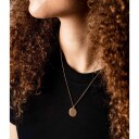 IX Studios Round Halskjede 22 kt. Gullforgylt sølv DMM0297GD50 - Unisex - 925 sterling silver