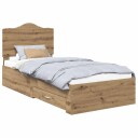  Sengestamme med skuff Artisan Eik 90 x 190 cm Konstruert tre