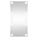 vidaXL Veggspeil med LED-lys 30x60 cm glass rektangel