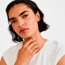 Pilgrim Iris Ring Gold Plated   Gold   ONE SIZE