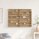 Vitrine Cabinet Artisan Eik 100x8,5x75 cm Ingeniørrtre